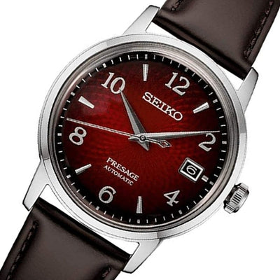 SRPE41J1 SRPE41J SRPE41 Seiko Presage Negroni Red Dial Cocktail Time Automatic Watch