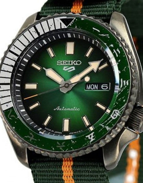 Load image into Gallery viewer, Seiko 5 Sports SRPF73K1 SRPF73K SRPF73 NARUTO ROCK LEE Limited Edition Automatic Watch
