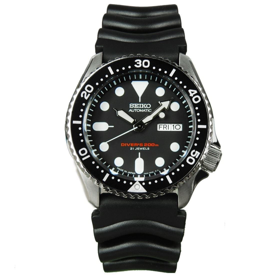Seiko Japan Automatic 21 Jewels Watch SKX007J1 SKX007 with Extra Bracelet