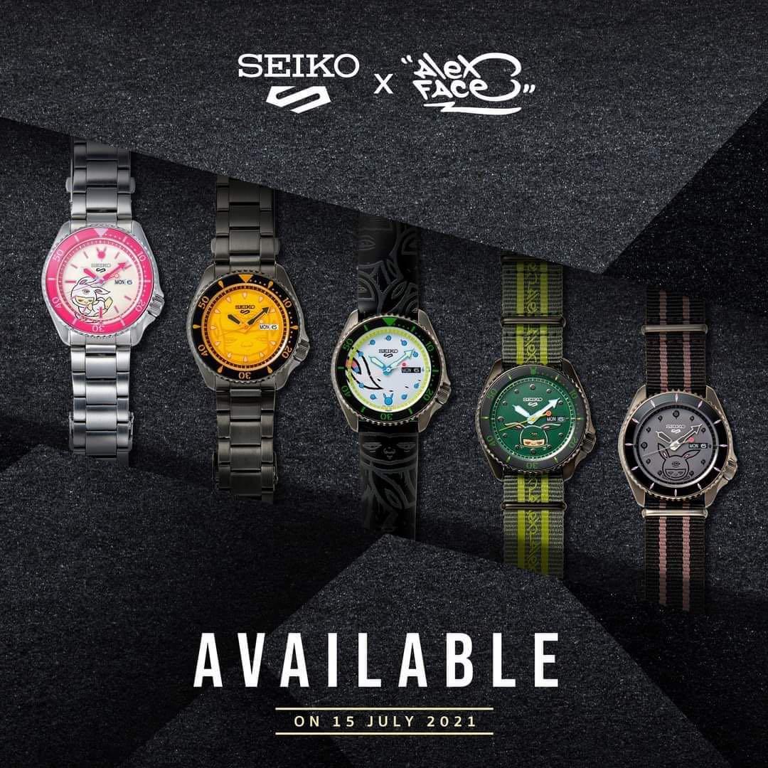 BNIB Seiko 5 Sport x Alex Face SRPG93 SRPG93K SRPG93K1 Collaboration Automatic Limited Edition 500pcs Thailand Watch