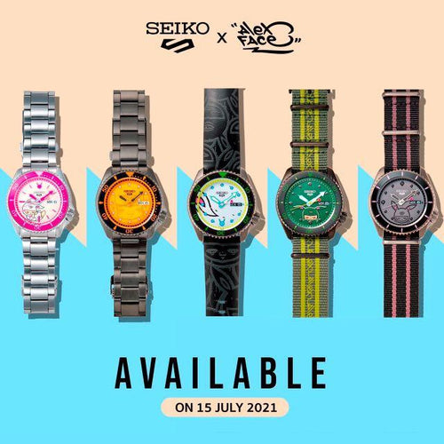 Load image into Gallery viewer, BNIB Seiko 5 Sport x Alex Face SRPG89 SRPG89K SRPG89K1 Collaboration Automatic Limited Edition 500pcs Thailand Watch
