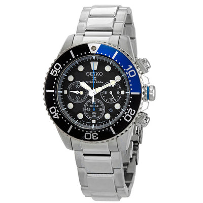 Seiko Prospex SSC781P1 Chronograph Black Dial Batman Bezel Men's Watch