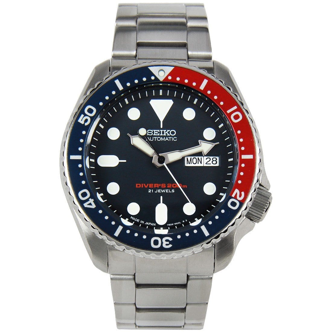 Seiko Automatic Solid Oyster Divers Watch SKX009 SKX009J1